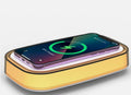 Caricatore Wireless da Tavolo con Luce Notturna LED Multicolore – Ricarica Rapida 15W,