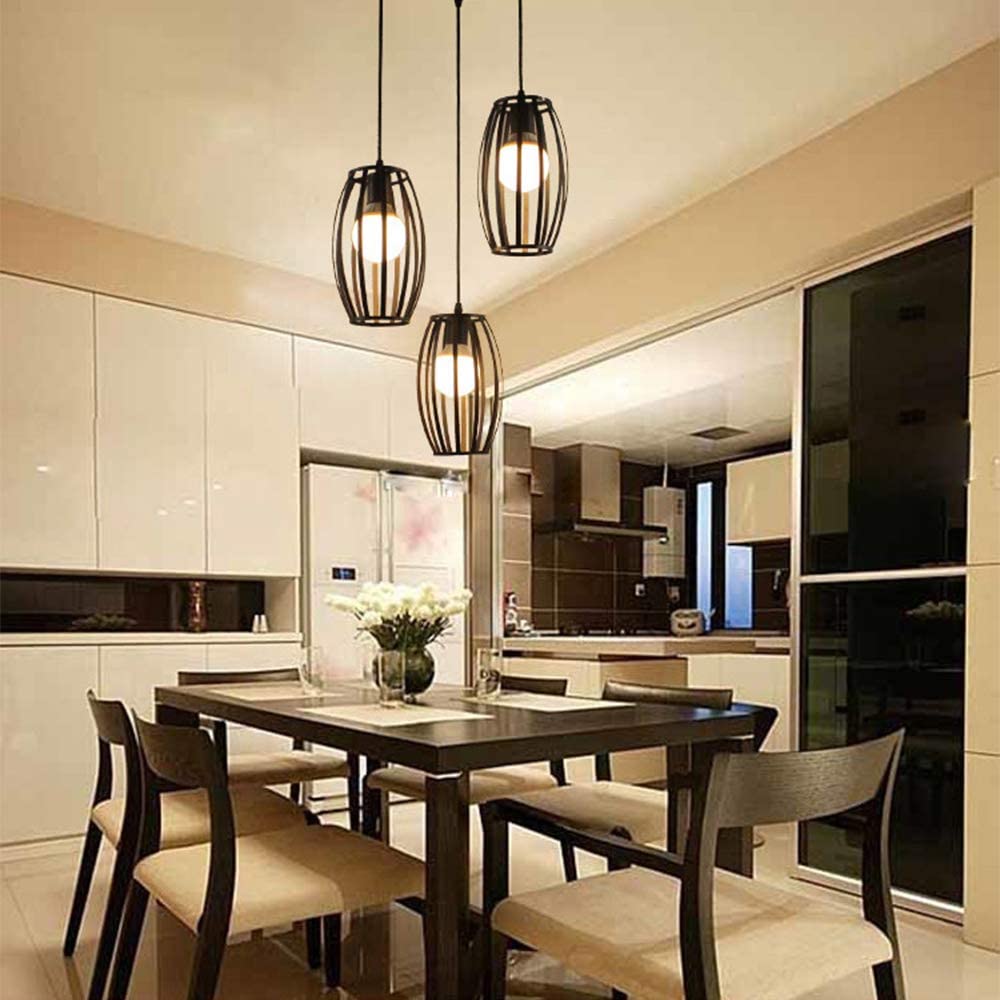 Lampadario Soffitto E27 Di Forma Ovale Nero Bianco Portalampada Sospensione A34
