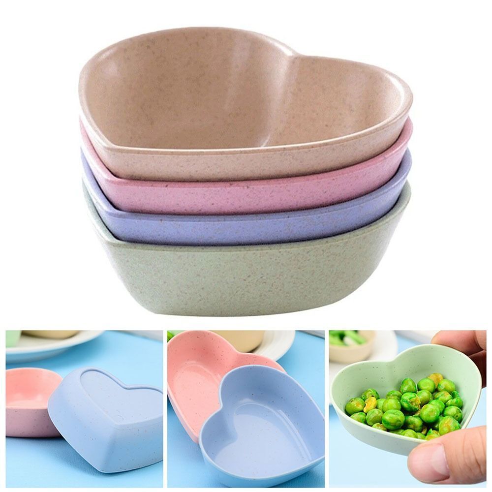 Set 10 Piatti Piatto Forma Di Cuore Riutilizzabili Multifunzione Plastica Cucina